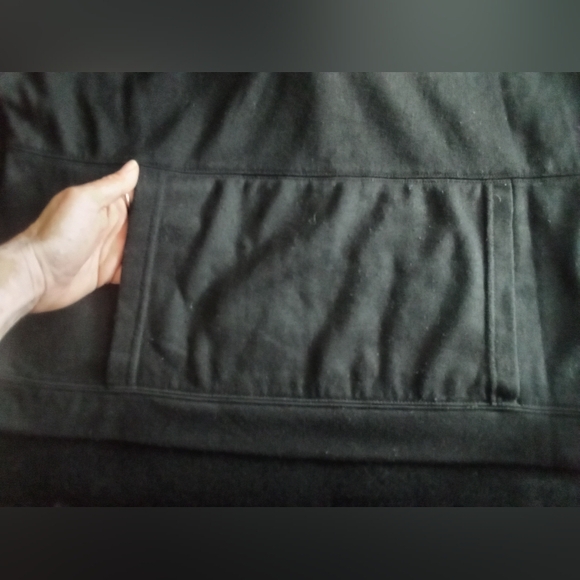 Magaschoni Black Ribbon Tie Hoodie Sweatshirt Large Luxury Loungewear - Picture 6 of 6